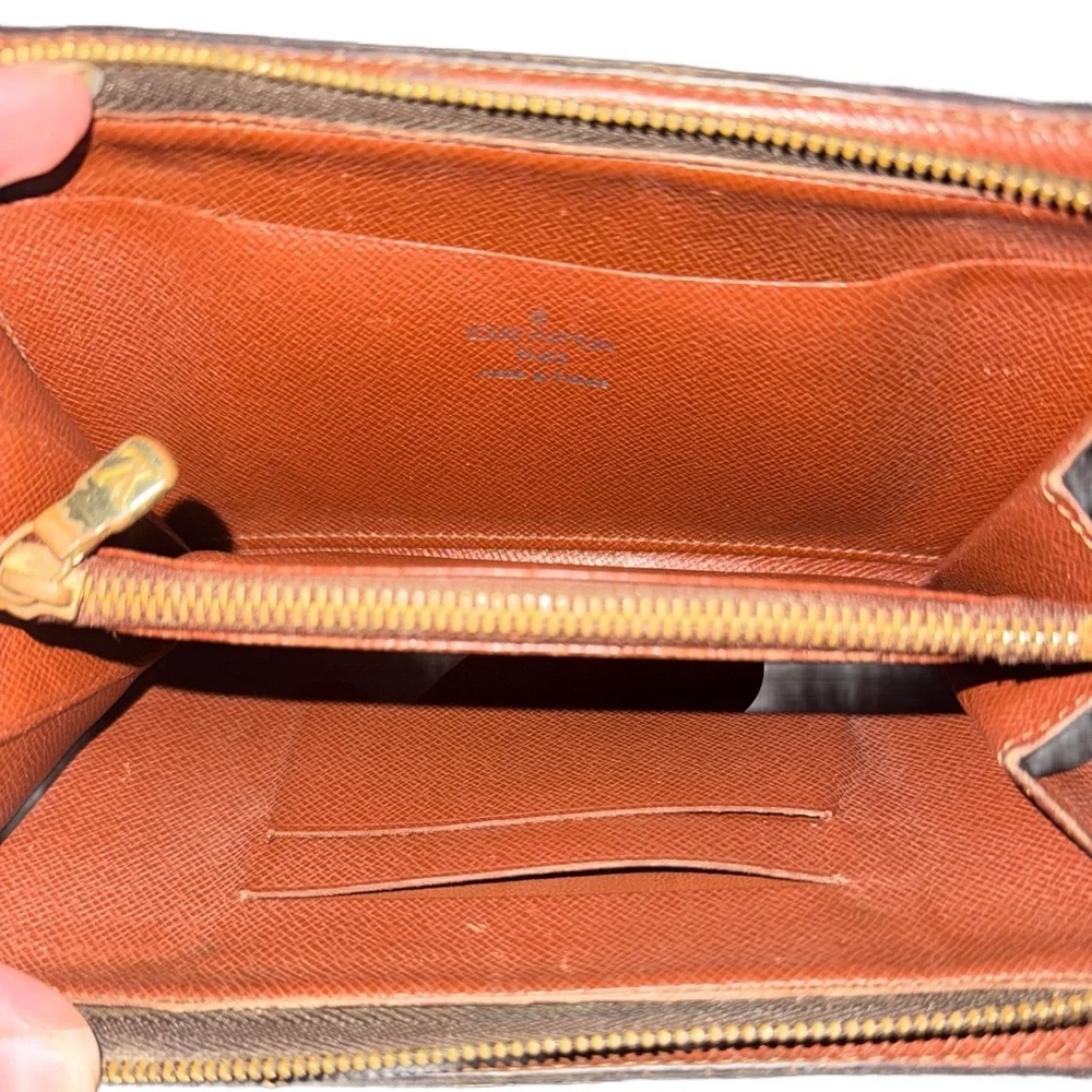 Louis Vuitton Brown Monogram Wallet Duo- Zippy & Sarah